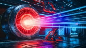 Quand l’IA propulse la fusion nucléaire : une synergie décisive qui transforme le chantier énergétique le plus colossal de l’histoire humaine Illustration de la fusion nucléaire et de l'intelligence artificielle au cœur du projet ITER (création par IA, illustration non réaliste). Crédit : Ideogram.