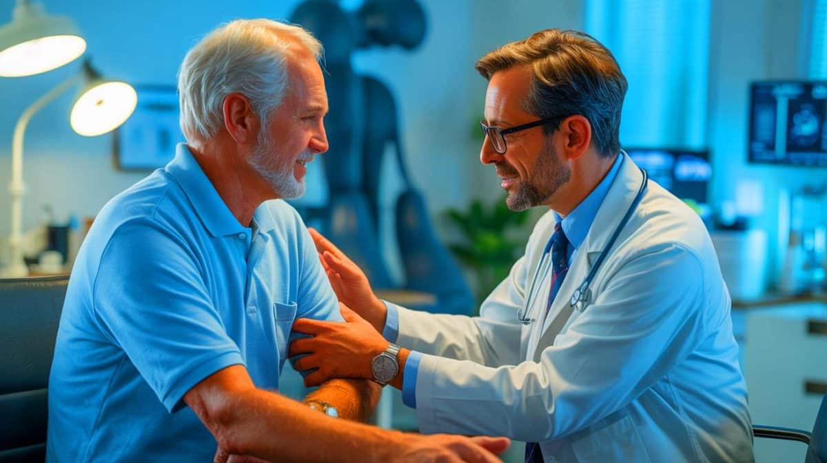 Illustration de l'évaluation médicale des conducteurs seniors pour le renouvellement du permis de conduire (création par IA, illustration non réaliste). Crédit : Ideogram.
