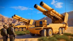 Une avancée militaire effrayante : l’armée américaine approuve ces mines capables de détruire les blindés par le dessus avec une précision redoutable Illustration de l'innovation technologique du système de munitions XM204 à attaque par le haut (création par IA, non réaliste). Crédit : Ideogram