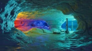 Illustration de la découverte d'une réserve colossale d'hydrogène en France. Image réalisée par IA.