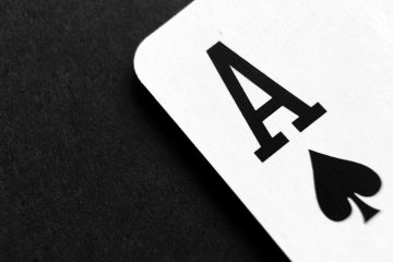 Detailed view of an Ace of Spades card symbolizing luck and strategy.