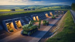 Illustration de secousses souterraines en Europe liées à des forages militaires secrets. Image réalisée par IA.