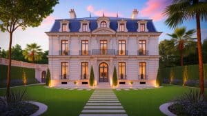 Mylène Farmer s’enferme dans une villa blindée au cœur du quartier le plus sécurisé de France, un véritable bunker pour star inaccessible Illustration de la nouvelle villa de Mylène Farmer à Saint-Cloud, générée par intelligence artificielle.