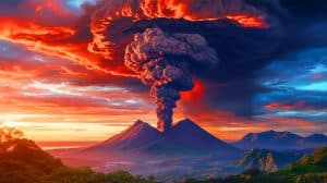 Super-éruptions volcaniques : « la prochaine catastrophe coûtera 100 milliards d’euros » avertit ce professeur qui divise les experts de l’Université de Genève Illustration de l'impact potentiel d'une super-éruption volcanique sur le climat mondial.