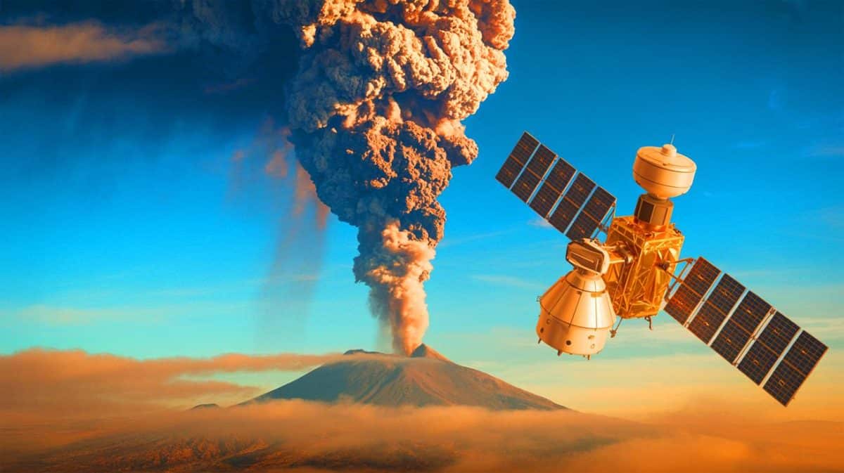 « Catastrophe céleste » : l’éruption de Tonga bouleverse l’espace et menace la sécurité des satellites en orbite Illustration de l'éruption du volcan Hunga Tonga-Hunga Ha‘apai et ses impacts sur l'atmosphère et les technologies spatiales.