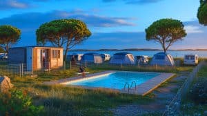 « C’est un cauchemar administratif » : le camping Ker Eden à Larmor-Baden forcé de raser piscine et sanitaires, vacanciers sous le choc Illustration de la destruction ordonnée des installations du camping Ker Eden à Larmor-Baden.