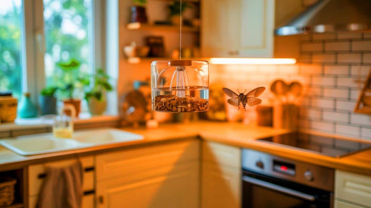 Illustration de solutions naturelles pour se débarrasser des mouches dans la maison.