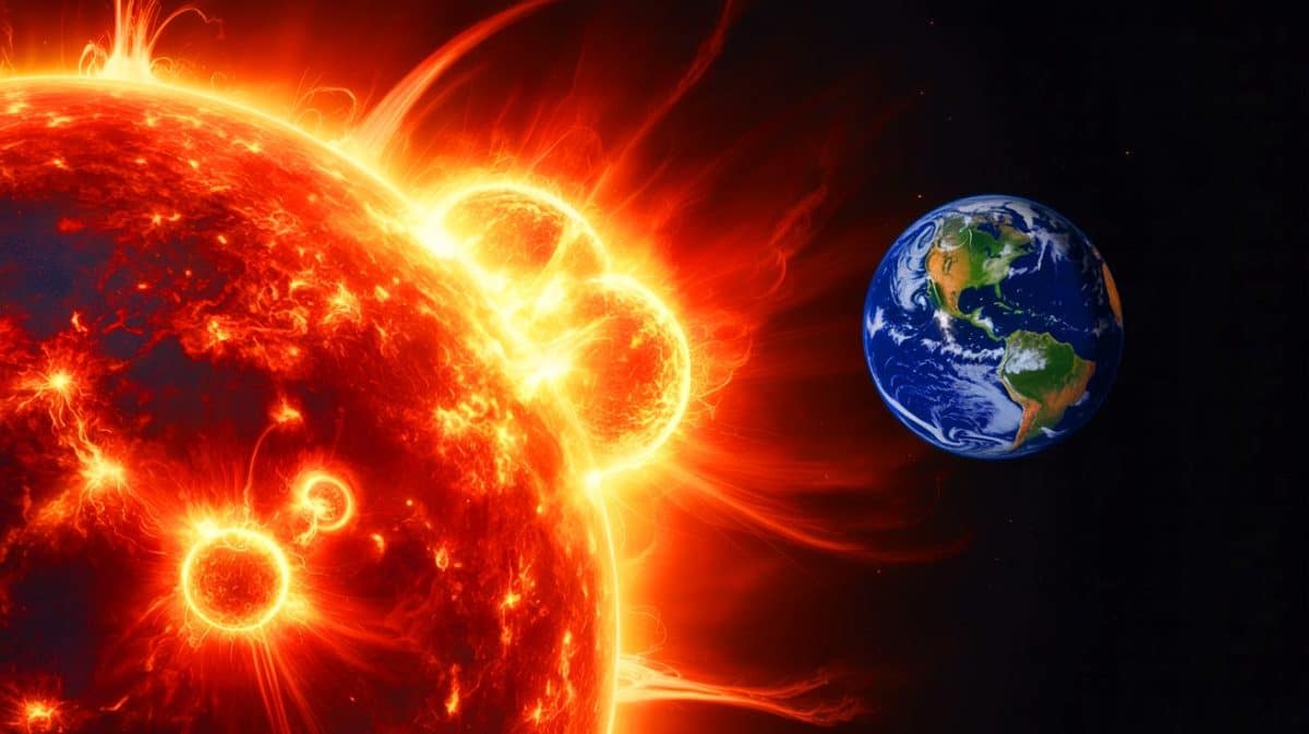 « Nous devons nous préparer vite » : un spécialiste alerte sur une éruption solaire massive imminente et détaille les moyens de s’en protéger Illustration de l'impact des éruptions solaires sur les technologies terrestres.