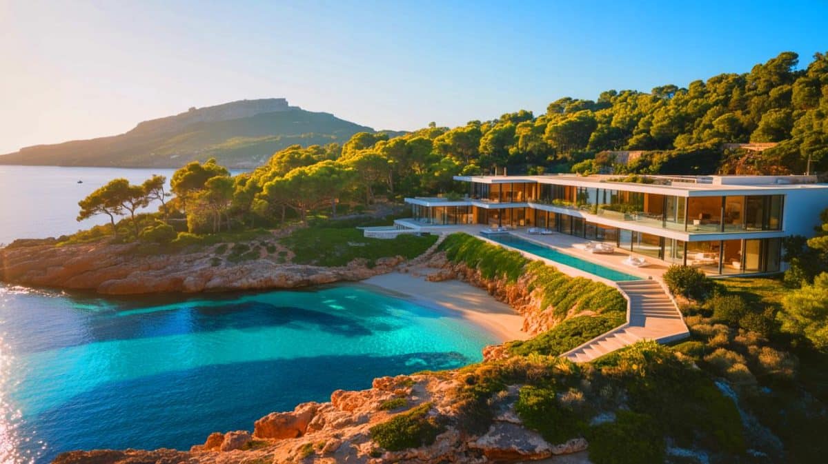 « Cette villa à Ibiza défie l’imagination » : découvrez pourquoi elle est la plus chère de l’île selon les experts Illustration de la Villa Diosa, propriété luxueuse la plus chère d'Ibiza.