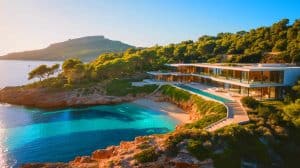 Illustration de la Villa Diosa, propriété luxueuse la plus chère d'Ibiza.