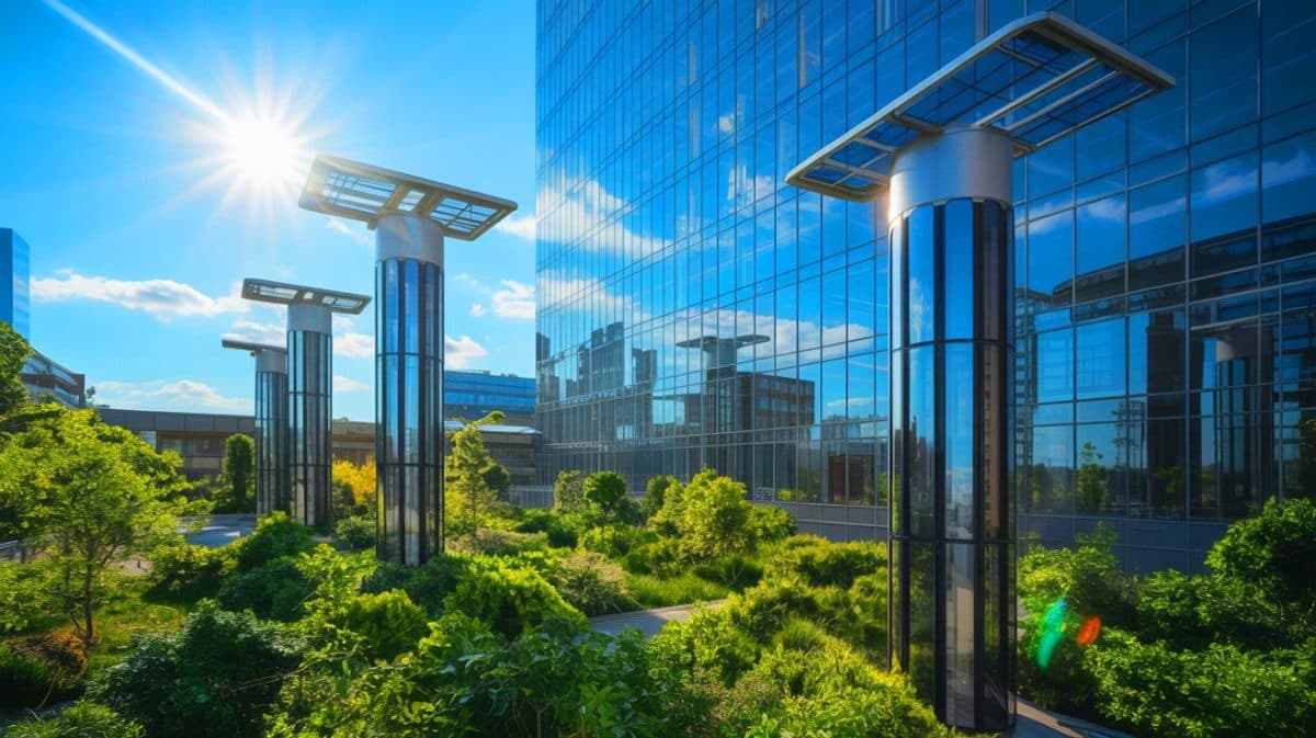 Cheminée solaire : « Une arnaque écologique ? » Découvrez pourquoi ce concept divise scientifiques et écologistes du monde entier Illustration de l'utilisation des cheminées solaires pour la production d'électricité et la ventilation naturelle.
