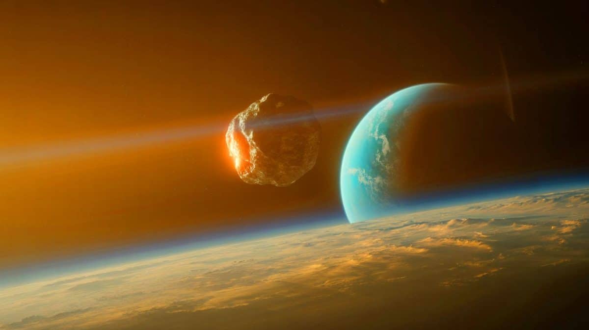 L’astéroïde 2024 YR4 ne frappera pas la Terre et divise les experts : « La menace reste bien réelle, n’écoutez pas les optimistes naïfs » Illustration de l'astéroïde 2024 YR4 s'approchant de la Terre et des systèmes de défense planétaire en action.