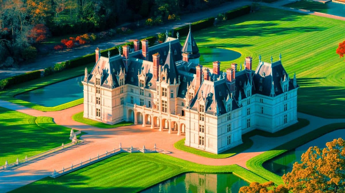 Discover – Titre V3 – FR a dit : « Ce château vaut une fortune » : mis en vente à 180 millions €, il devient le bien le plus cher jamais proposé en France Illustration de la mise en vente du château d'Armainvilliers, propriété emblématique de Tournan-en-Brie.