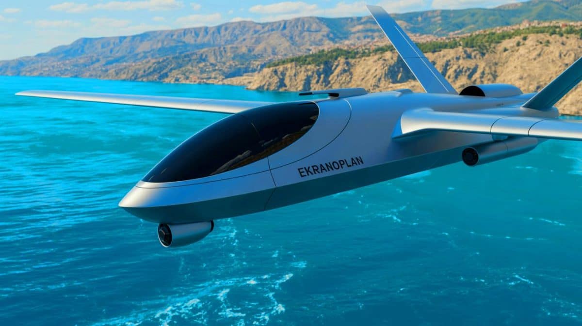 « Ce drone peut voler et plonger » : la Turquie relance l’ekranoplan hybride avec une technologie chinoise qui affole l’OTAN Illustration de la résurgence du drone TALAY turc, inspiré des véhicules à effet de sol soviétiques.