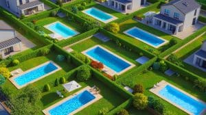« Vos piscines seront illégales demain » : la nouvelle règle limite les bassins à 6×3 m et 25 m³ seulement Illustration de la limitation de la taille des piscines privées dans la métropole de Rennes.