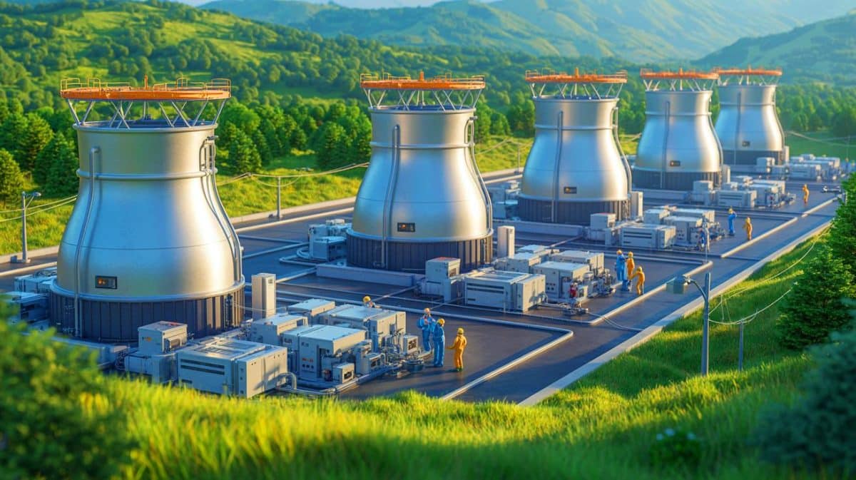 Pour Rolls-Royce, « fournir l’électricité à 3 millions de foyers en un an, c’est désormais possible » grâce à leur nouveau réacteur nucléaire modulaire Illustration de l'initiative de Rolls-Royce pour développer des réacteurs nucléaires modulaires.