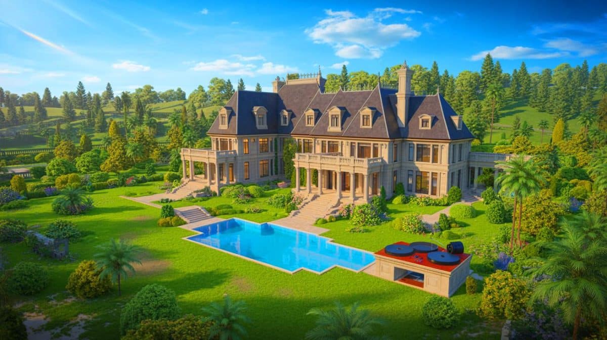 Illustration de la maison à l'architecture audacieuse de Joe Dassin à Feucherolles.