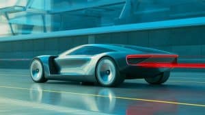 Illustration de la Ku:Rin, prototype de véhicule à air comprimé développé par Toyota.