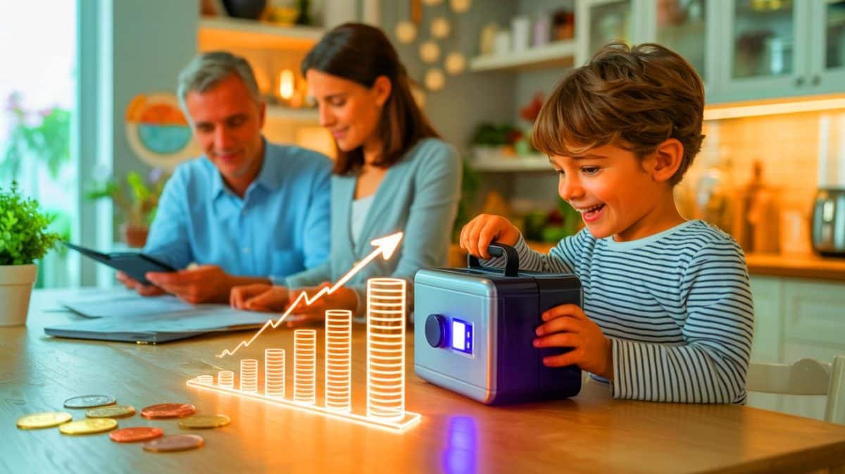 « Voici le placement que les banques taisent » : une solution d’investissement pour enfants qui écrase le Livret A séduit déjà des familles Illustration de diverses options d'épargne pour assurer l'avenir financier des petits-enfants.