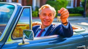 Illustration de l'octogénaire suisse ayant volé sa Mercedes vendue grâce à un double des clés.