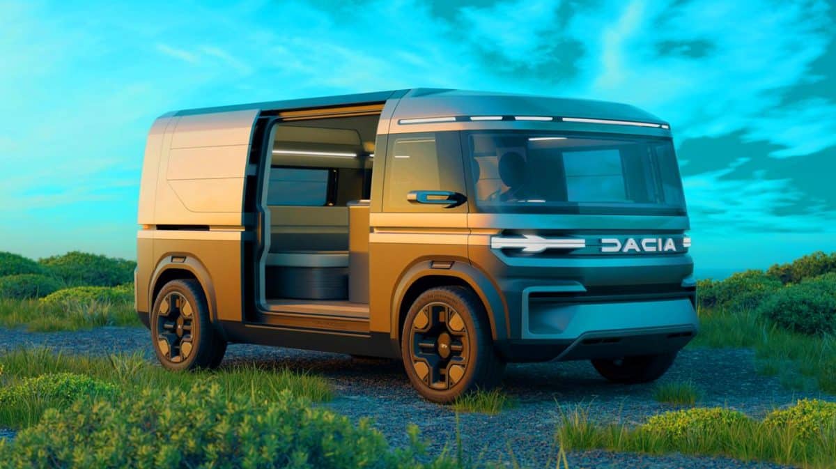« À moins de 20 000 € » : Dacia Sandman révolutionne le marché du van aménagé avec cette offre incroyable Illustration de la vision conceptuelle du van aménagé Dacia Sandman.