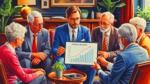 Illustration de la réforme des pensions Agirc-Arrco de 2025 et ses impacts sur les retraités.