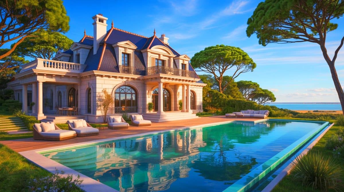 « J’assume ce choix » : Antoine Dupont confirme l’achat d’une maison à 3 millions qui bouleverse l’image du joueur Illustration de la nouvelle villa d'Antoine Dupont près du bassin d'Arcachon.