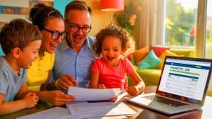 Illustration de la découverte par les parents de la majoration pour enfants.