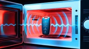 Illustration de la protection des clés électroniques contre le piratage.