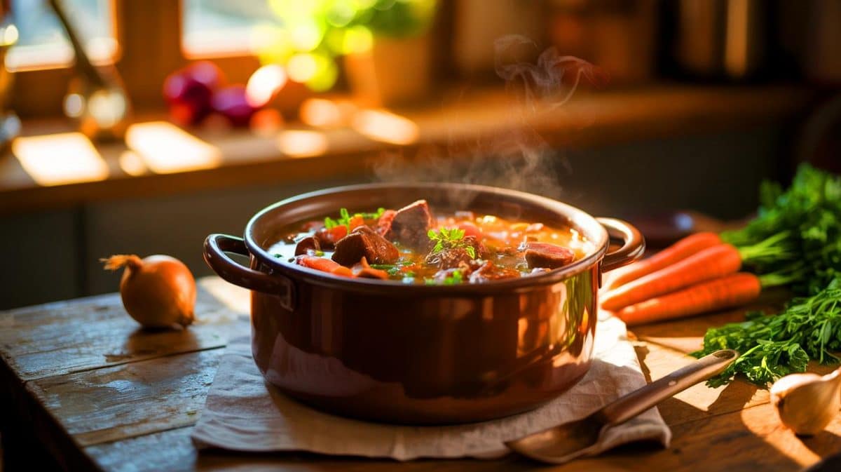 Ces plats mijotés réconfortants à tester dès les premiers froids Illustration de plats mijotés réconfortants pour les mois d'hiver.