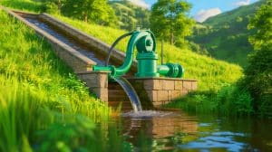 « Cette invention française oubliée depuis 229 ans refait surface » : un moteur qui n’utilise ni essence ni électricité Illustration de l'ingéniosité du bélier hydraulique utilisant la force de l'eau pour pomper sans énergie externe.