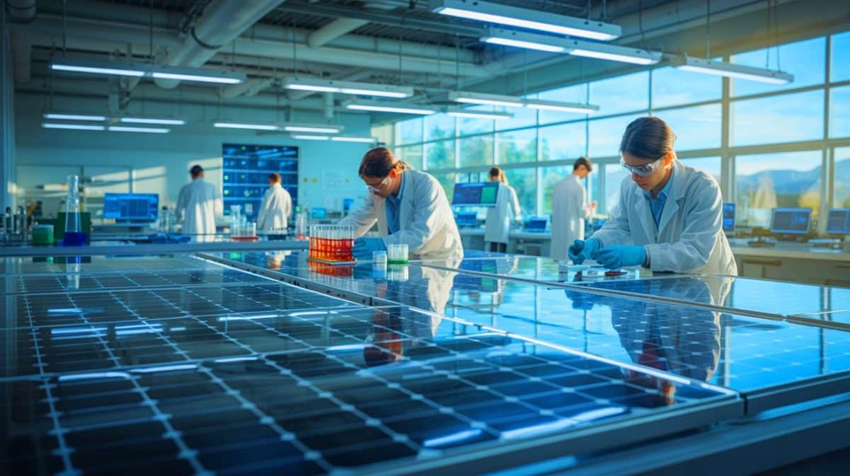 Illustration de l'avancée suédoise dans la production de carburants solaires durables utilisant des métaux courants.
