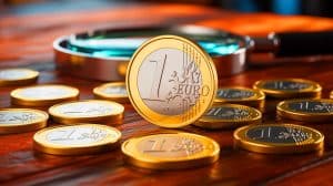Illustration de la valeur inestimable des pièces de 1 euro rares.