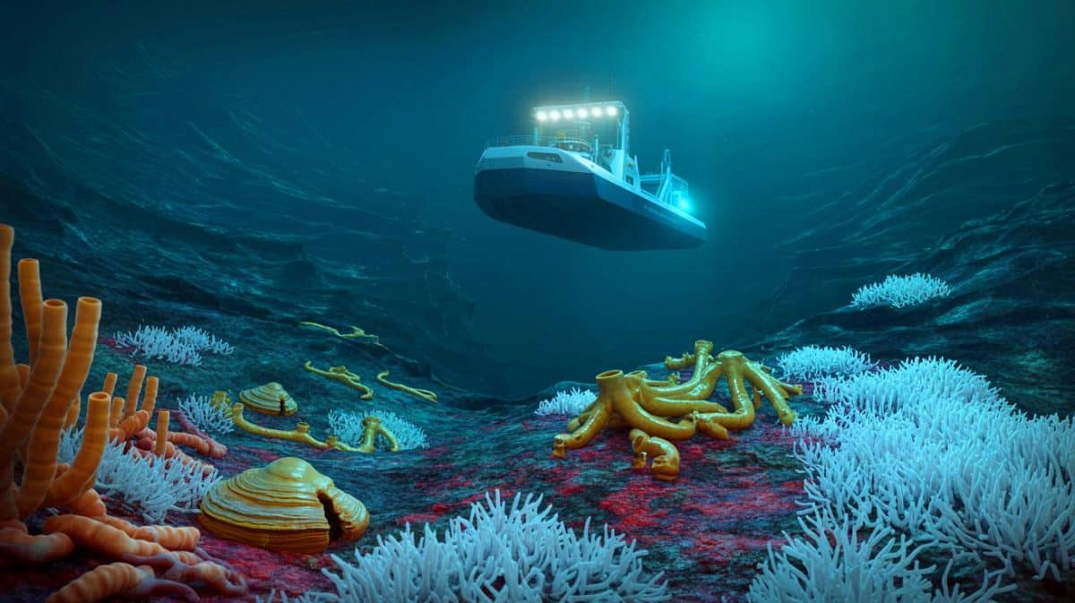 « Des organismes découverts à 9 450 m » : des scientifiques chinois révèlent une vie microscopique dans la fosse des Mariannes Illustration de la découverte de formes de vie inédites à 9 450 mètres de profondeur sous l'océan.