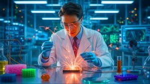 Illustration de l'électrification par contact et ses mystères scientifiques.