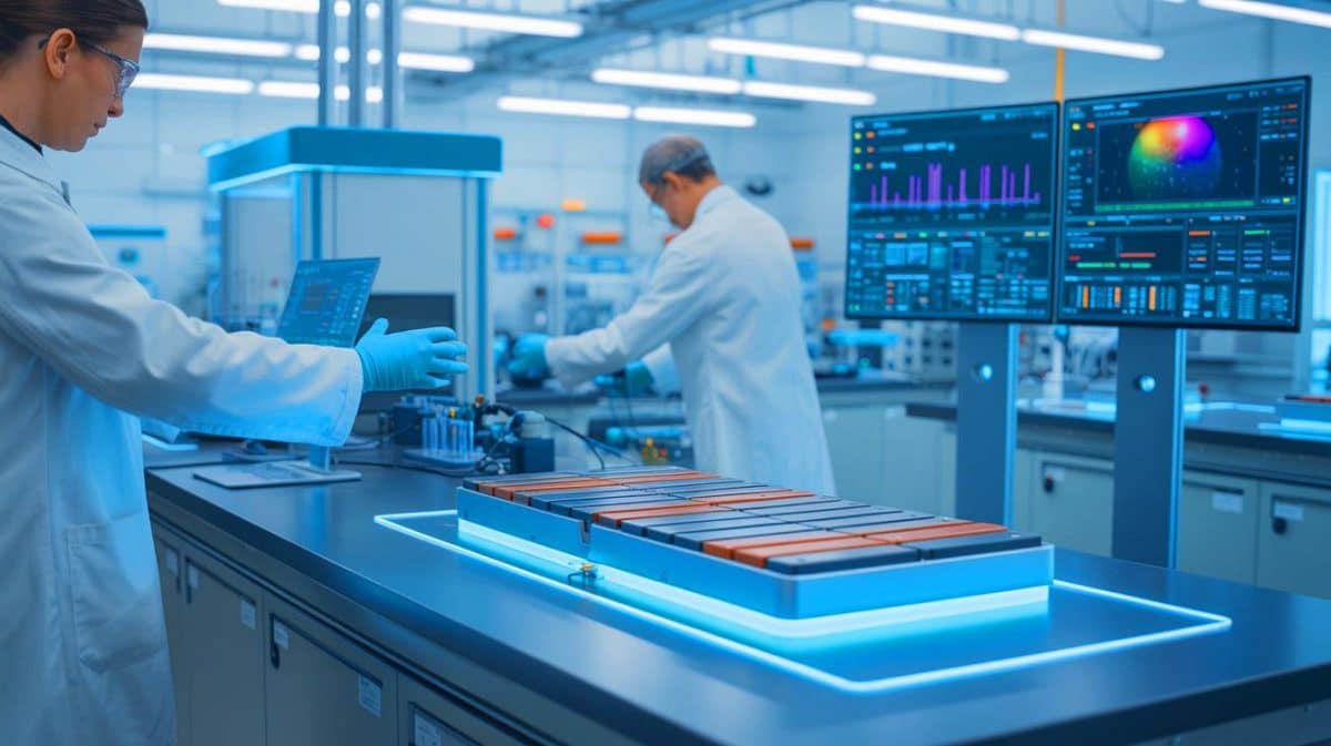 « Cette nouvelle tech » révolutionne le suivi des batteries EV 1M fois/sec et promet une efficacité jamais vue Illustration de la technique de spectroscopie d'impédance dynamique pour le suivi en temps réel des batteries.