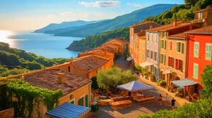 Illustration de l'authenticité préservée d'une ville corse entre tradition et modernité.