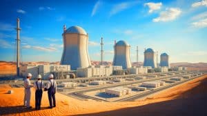 Illustration de la signature du contrat entre Framatome et les Émirats arabes unis pour la centrale de Barakah.