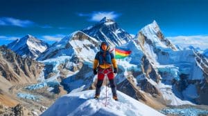 « Voici la taille exacte d’Inoxtag » : sa biographie et son parcours révèlent des détails inédits sur l’influenceur star Illustration de l'ascension de l'Everest par le vidéaste Inoxtag.