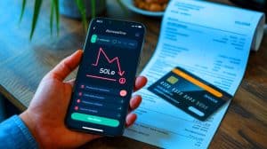 Illustration de frais cachés dans les services des banques en ligne.