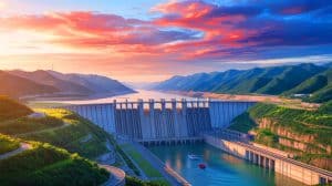 Illustration de l'impact potentiel du barrage des Trois Gorges sur la rotation de la Terre.