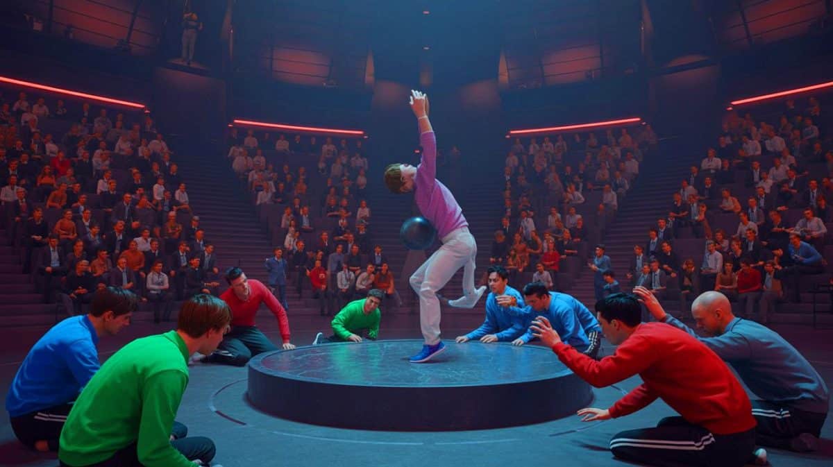 Illustration de la fin dramatique de la série Squid Game sur Netflix.