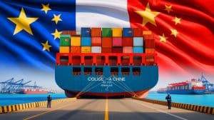 Illustration de l'impact des plateformes asiatiques de commerce en ligne sur le marché français et la régulation envisagée.