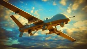 Illustration de la découverte de drones russes utilisant des composants chinois dans le conflit ukrainien.
