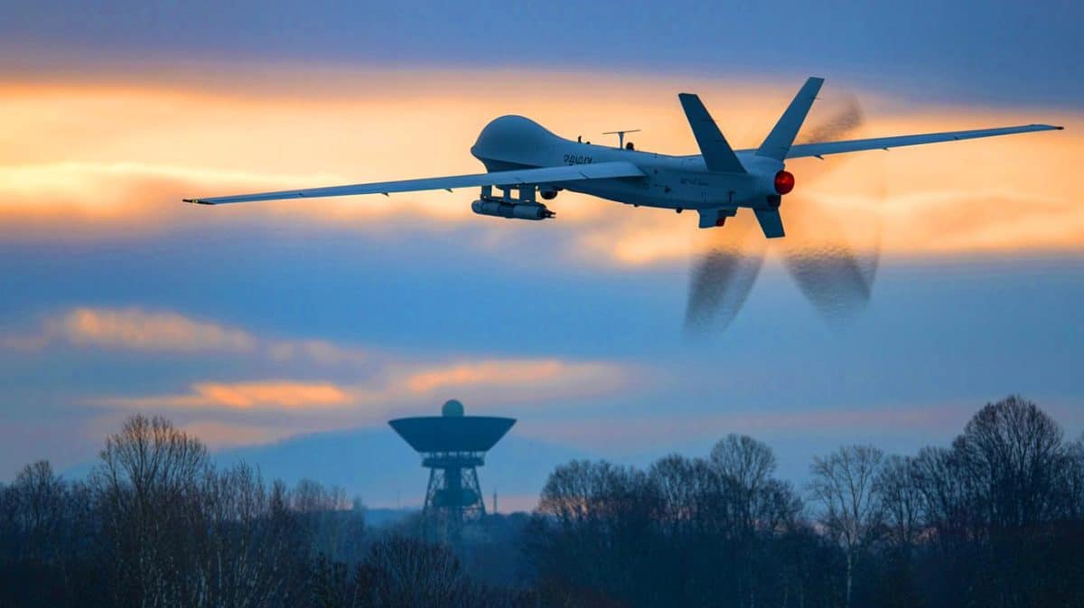 L’Ukraine va déployer contre la Russie un drone kamikaze longue portée, qui pourrait tout changer Illustration de l'utilisation de drones kamikazes dans le conflit en Ukraine.