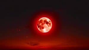 Illustration de l'éclipse lunaire totale du 7 septembre 2025, connue sous le nom de « Lune de Sang ».