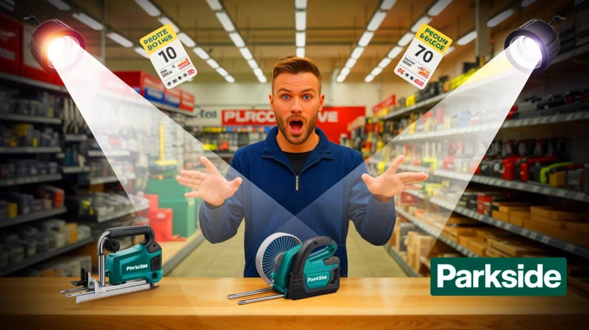 « Parkside casse les prix » : une promo jamais vue rend accessibles des équipements de haut niveau à moindre coût Illustration de la gamme d'outils innovants Parkside disponibles chez Lidl.