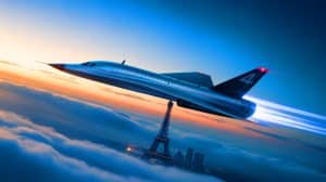Illustration de l'avion supersonique Cuantianhou développé par Lingkong Tianxing Technology.