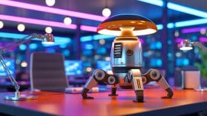 « Mi-Mo, la lampe-robot inspirée de Pixar qui parle, écoute et se déplace » : l’IA japonaise qui réinvente l’interaction au quotidien Illustration de Mi-Mo, la lampe robotisée innovante de Jizai Inc. présentée au CES 2025.