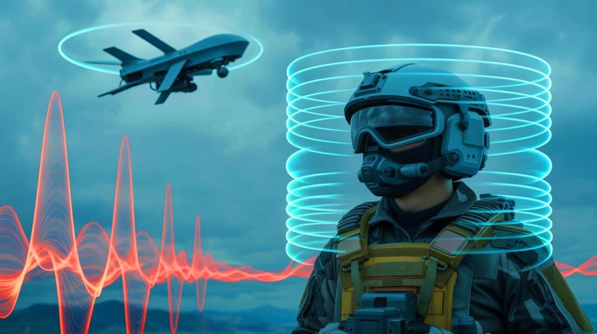 « Une radio furtive rend les signaux indétectables » : StrataWave protège les pilotes de drones face aux menaces de brouillage ennemi Illustration de l'utilisation de drones dans le conflit entre la Russie et l'Ukraine.